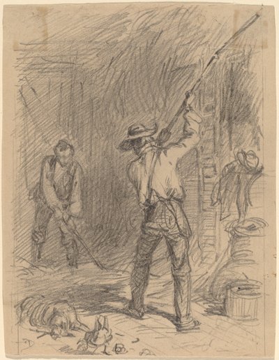 Hombre azotando de Felix Octavius Carr Darley