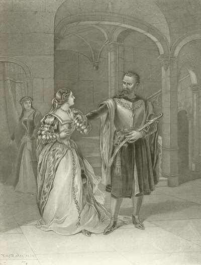 Otelo. Acto IV, Escena II de Felix Octavius Carr Darley