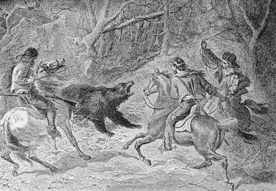 Lazando un oso, ilustración de 