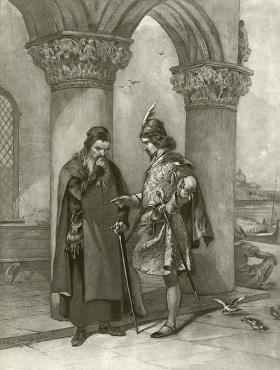 El mercader de Venecia. Acto I, Escena III de Felix Octavius Carr Darley