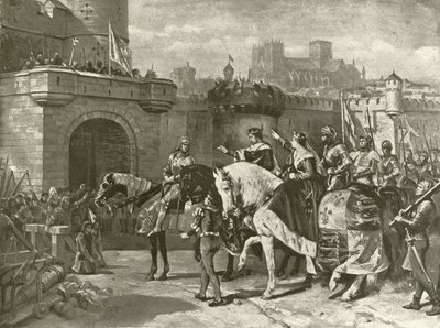 Tercera parte de Enrique VI. Acto II, Escena II (grabado) de Felix Octavius Carr Darley