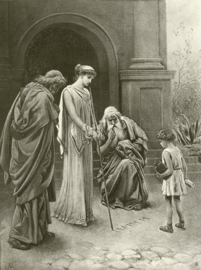 Tito Andrónico. Acto IV-Escena I de Felix Octavius Carr Darley
