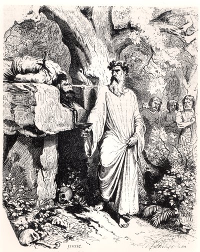Sacrificio humano por un druida galo, de 