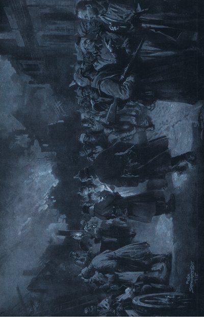 Desde el Frente Occidental. Después de la batalla, ilustración de Hindenburg de Felix Schwormstadt