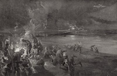 Alemánes en guardia en el río Mosa de Felix Schwormstadt