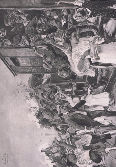 Al frente, ilustración de Hindenburg publicado por Daterlandischer Derlag C U Weller Berlín de Felix Schwormstadt