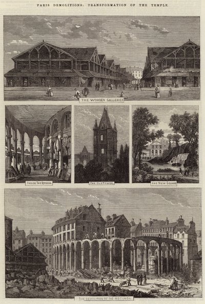 Demoliciones en París, transformación del Templo de Felix Thorigny