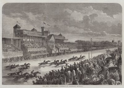 La Gran Carrera Internacional de Caballos en Longchamps de Felix Thorigny