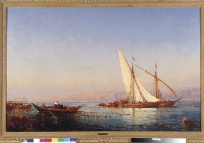 La pesca en Marsella Pintura de Félix Ziem (1821-1911) 1911 Mención obligatoria: Colección fundación regards de Provence, Marsella de Félix Ziem