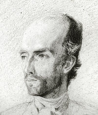 Retrato de un hombre, c.1845 de Félix Ziem