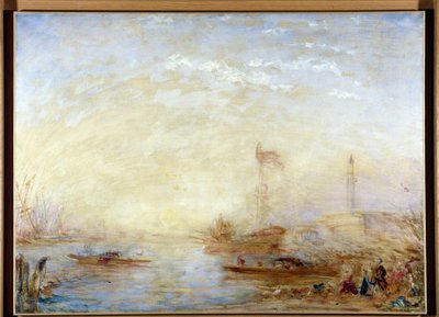 Vista de Venecia y el Bucentauro de Félix Ziem