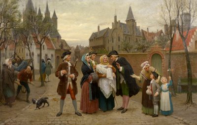 Un bautizo en Flandes en el siglo XVIII de Felix de Vigne