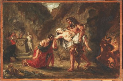 Hércules y Alcestis de Ferdinand Victor Eugene Delacroix