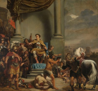 El cónsul Tito Manlio Torcuato ordena la decapitación de su hijo de Ferdinand Bol