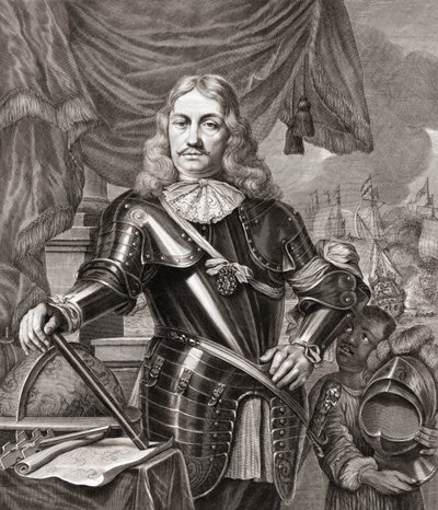 Cornelis Maartenszoon Tromp, después de un grabado de Lambert Visscher de una pintura de Ferdinand Bol de Ferdinand Bol