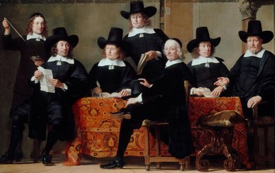 Los directores del gremio de comerciantes de vino de Ámsterdam de Ferdinand Bol