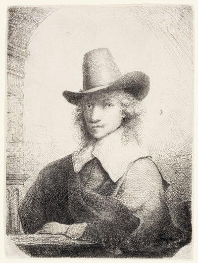Hombre con sombrero alto, c.1645-50 de Ferdinand Bol