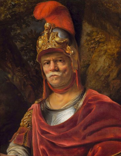 Hombre con casco dorado (Marte) de Ferdinand Bol