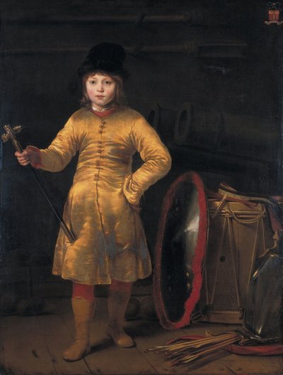 Otto van der Waeyen con un traje polaco, 1656 de Ferdinand Bol