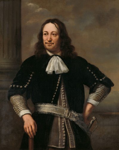 Retrato de un oficial naval, probablemente el vicealmirante Aert van Nes (1626-1693) de Ferdinand Bol