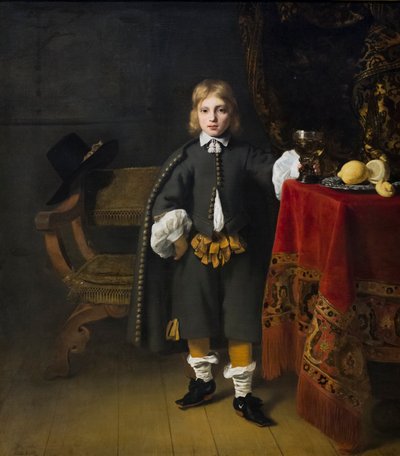 Retrato de un niño de 8 años de Ferdinand Bol
