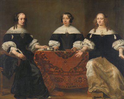 Retrato de las Tres Regentes del Leprozenhuis, Ámsterdam, c.1668 de Ferdinand Bol