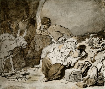 Descanso en la huida a Egipto de Ferdinand Bol