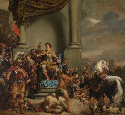 Tito Manlio Imperioso Torcuato ordena la decapitación de su hijo de Ferdinand Bol