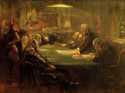 Reunión del consejo de administración de Ferdinand Brutt