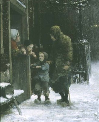 Anciana y Niño Pidiendo Limosna de Ferdinand Carl Sierich