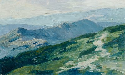 Montañas gigantes (de la carpeta "16 vistas de paisajes checos 