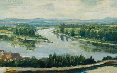 Confluencia del Vltava y Elba de Ferdinand Engelmuller
