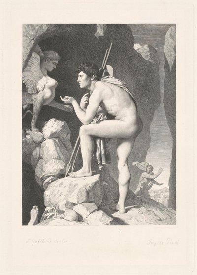 Edipo de Ferdinand Gaillard, after Jean Auguste Dominique Ingres