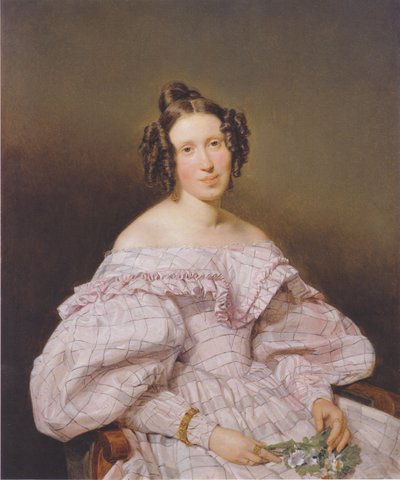 Retrato de una mujer de Ferdinand Georg Waldmüller