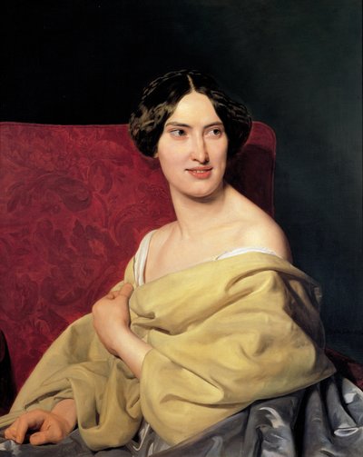 Anna Bayer, la segunda esposa del artista de Ferdinand Georg Waldmuller