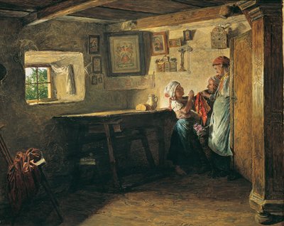 la vieja caja de Ferdinand Georg Waldmuller