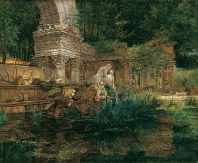 Las ruinas romanas de Schönbrunn de Ferdinand Georg Waldmuller