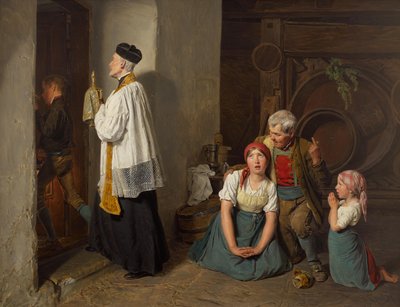 La extremaunción de Ferdinand Georg Waldmuller