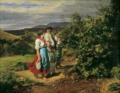 Homecoming from Work (Los amantes en la encrucijada) de Ferdinand Georg Waldmuller
