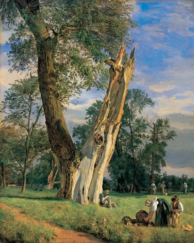 En el parque del Prater de Ferdinand Georg Waldmuller