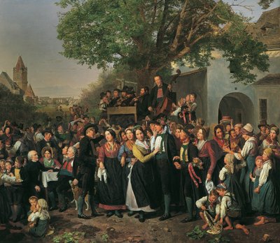 Boda campesina de Baja Austria de Ferdinand Georg Waldmuller