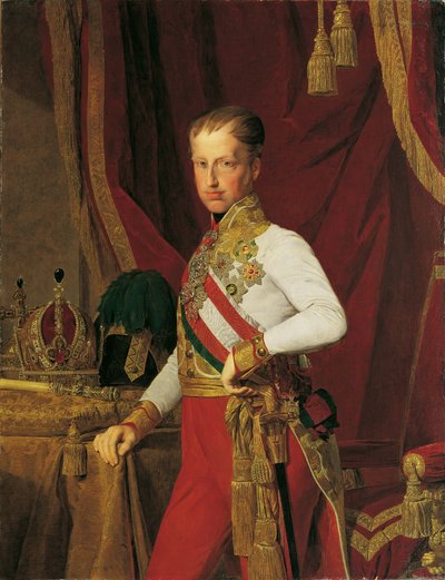 Retrato del Emperador Fernando I de Austria 1793-1875, 1839 de Ferdinand Georg Waldmuller