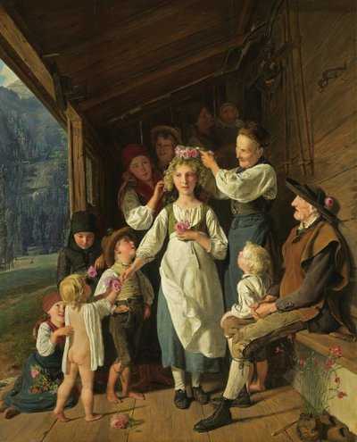 La dama de honor de Ferdinand Georg Waldmuller