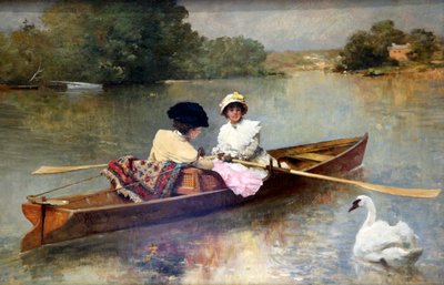 Paseo en bote por el Sena, 1875-1876 de Ferdinand Heilbuth