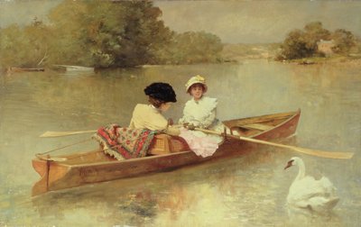 Paseo en bote por el Sena, 1875-76 de Ferdinand Heilbuth