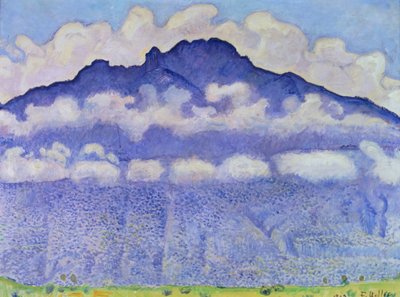 Montaña Andey, vista desde Bonneville de Ferdinand Hodler
