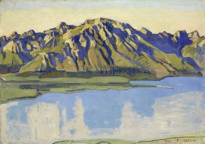 El Grammont en el sol de la mañana de Ferdinand Hodler