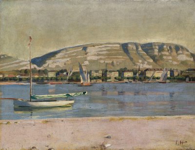 Puerto de Ginebra y el Saleve de Ferdinand Hodler