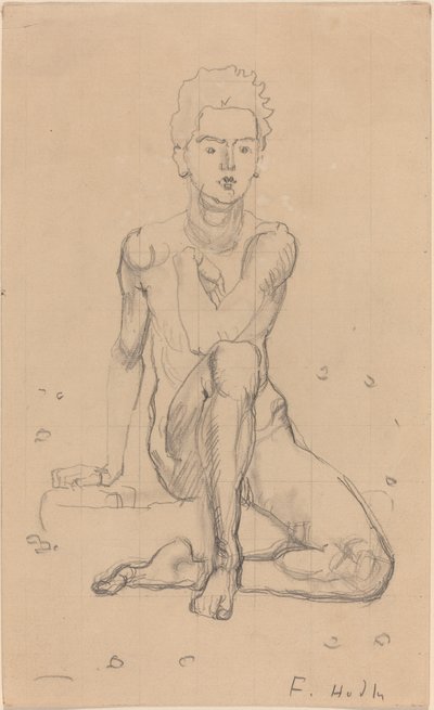 Héctor Posando Desnudo de Ferdinand Hodler
