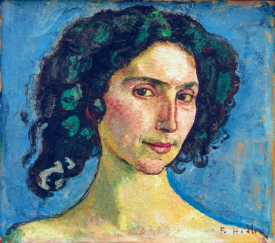 Estudio de cabeza de italiana de Ferdinand Hodler